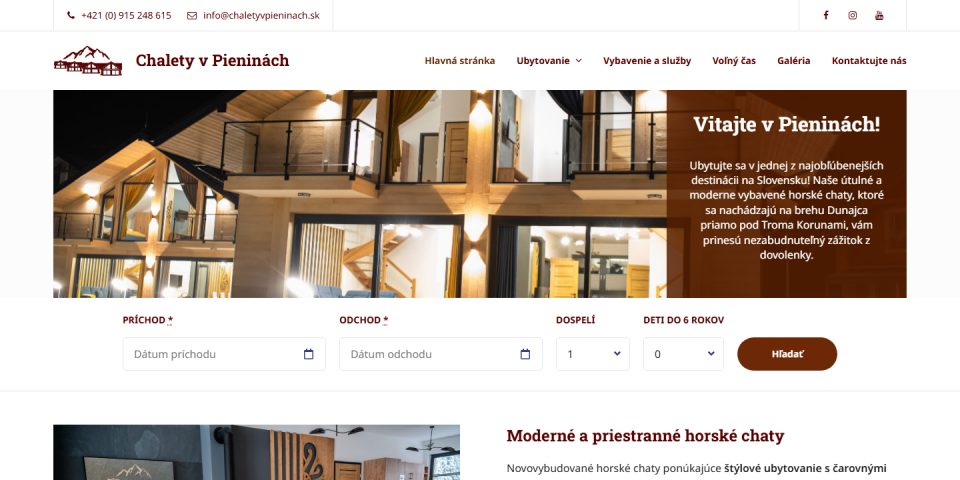 Chalety v Pieninách